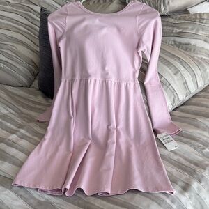 Nordstrom Girls' Light Pink Long-Sleeve Twirl Dress